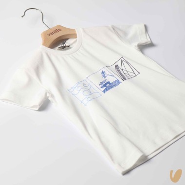 T-shirt "viaggio verso il surf" T-Shirt e Polo