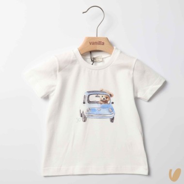 T-shirt 500 con orsetto T-Shirt e Camicia