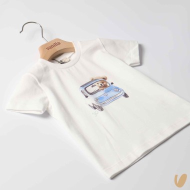 T-shirt 500 con orsetto T-Shirt e Camicia