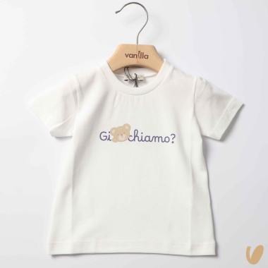 T-shirt "Giochiamo" con orsetto T-Shirt e Camicia