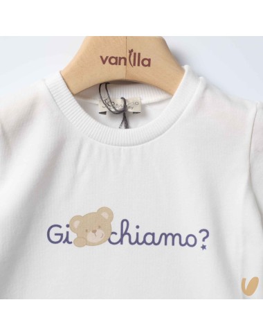 "Let's play" t-shirt with bear