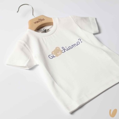 T-shirt "Giochiamo" con orsetto T-Shirt e Camicia