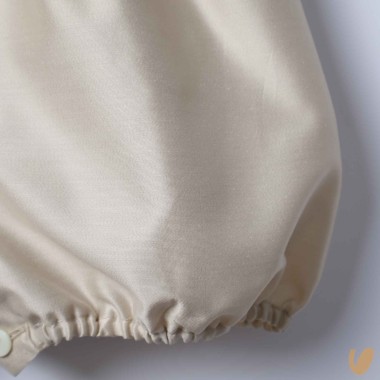 Pagliaccetto in shantung di cotone Battesimo