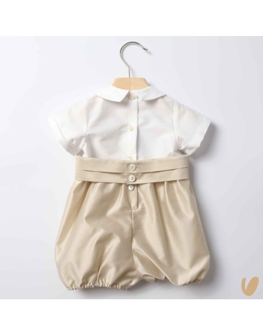 Cotton Shantung Romper