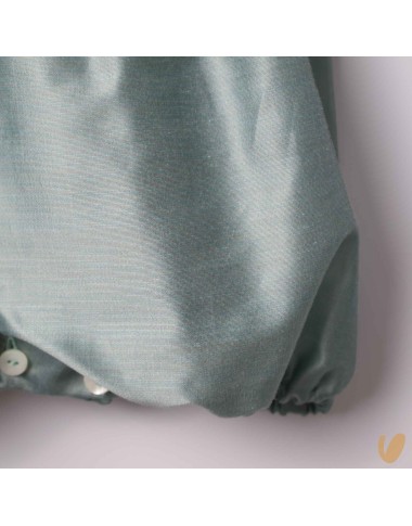 Pagliaccetto in shantung di cotone Battesimo