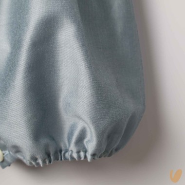 Pagliaccetto in shantung di cotone Battesimo