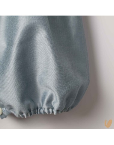 Pagliaccetto in shantung di cotone Battesimo
