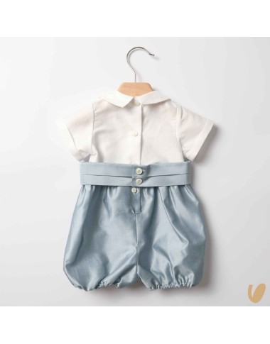Cotton Shantung Romper