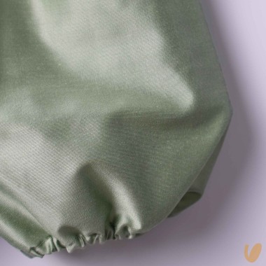 Pagliaccetto in shantung di cotone Battesimo