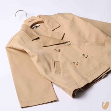 Trench corto doppiopetto Giacca e Giubbino