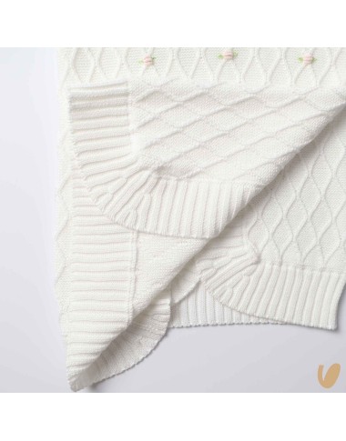 Coperta filo roselline ricamate a mano Coperta e Lenzuola