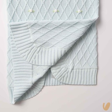 Coperta filo roselline ricamate a mano Coperta e Lenzuola