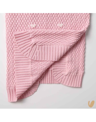 Hand embroidered love node blanket