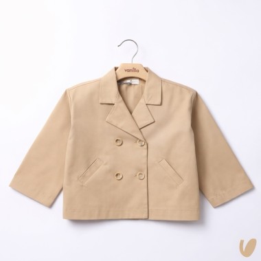 Trench corto doppiopetto Giacca e Giubbino