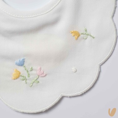 Bavetta piquè tulipani Bavetta e Mussola