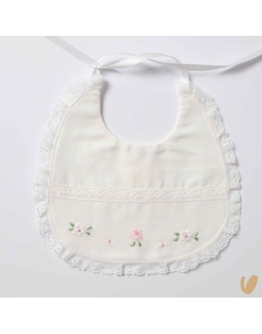 Piquè Valencienne and Flowers Bavetta