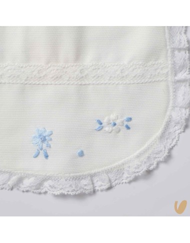 Piquè Valencienne and Flowers Bavetta