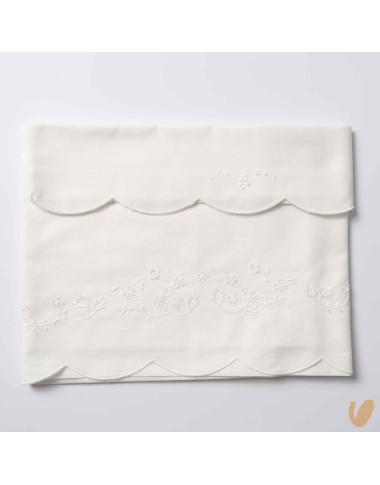 Hand embroidered day sheet set