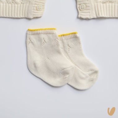 Completo nascita in seta e cotone Set Nascita e Uscita Clinica