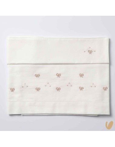 Set lenzuolo nodo d'amore ricamato a mano Coperta e Lenzuola