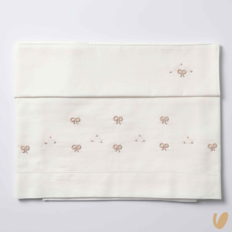 Set lenzuolo nodo d'amore ricamato a mano Coperta e Lenzuola