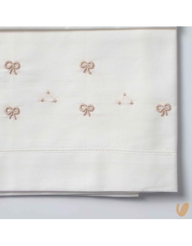 Set lenzuolo nodo d'amore ricamato a mano Coperta e Lenzuola