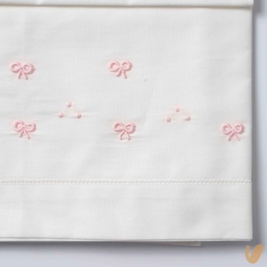 Set lenzuolo nodo d'amore ricamato a mano Coperta e Lenzuola