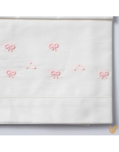 Hand embroidered love sheet of love knot