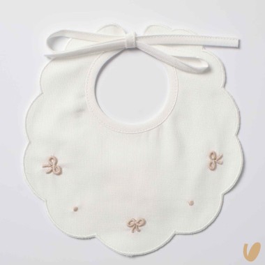 Bavetta piquè nodi d'amore Bavetta e Mussola