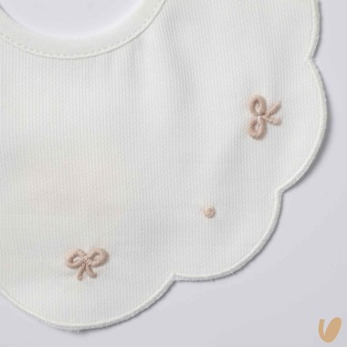 Bavetta piquè nodi d'amore Bavetta e Mussola