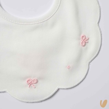 Bavetta piquè nodi d'amore Bavetta e Mussola