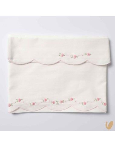 Roseline sheet set Roselline hand embroidered steam point