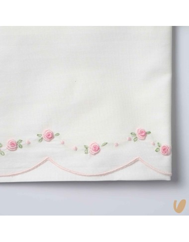 Roseline sheet set Roselline hand embroidered steam point