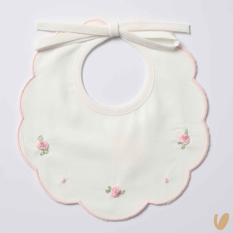 Bavetta piquè roselline Bavetta e Mussola