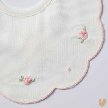 Bavetta piquè roselline Bavetta e Mussola