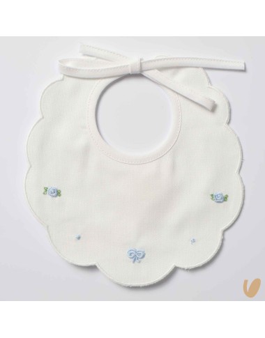 Bavetta piquè roselline e nodi d'amore Bavetta e Mussola