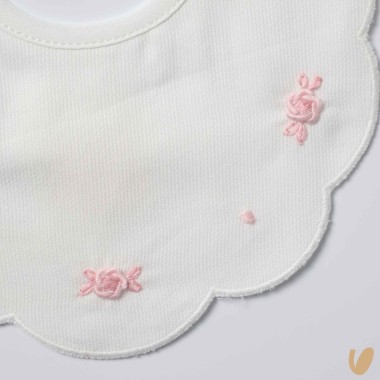 Bavetta piquè roselline Bavetta e Mussola