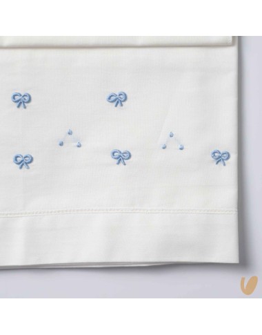 Hand embroidered love sheet of love knot