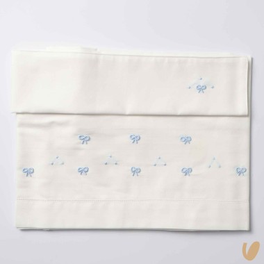 Set lenzuolo nodo d'amore ricamato a mano Coperta e Lenzuola