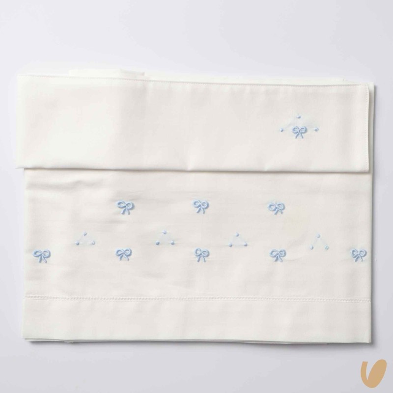 Set lenzuolo nodo d'amore ricamato a mano Coperta e Lenzuola