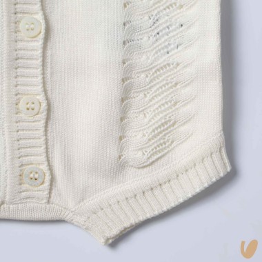 Completo nascita in seta e cotone Set Nascita e Uscita Clinica