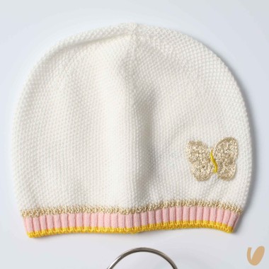 Completo nascita farfalle in filo di cotone Set Nascita e Uscita Clinica