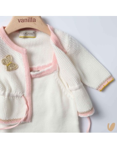 Completo nascita farfalle in filo di cotone Set Nascita e Uscita Clinica