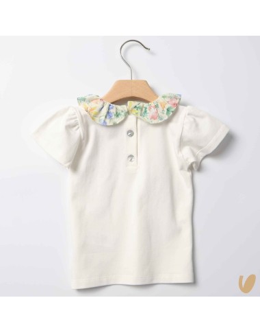 T-shirt con colletto liberty T-Shirt e Salopette