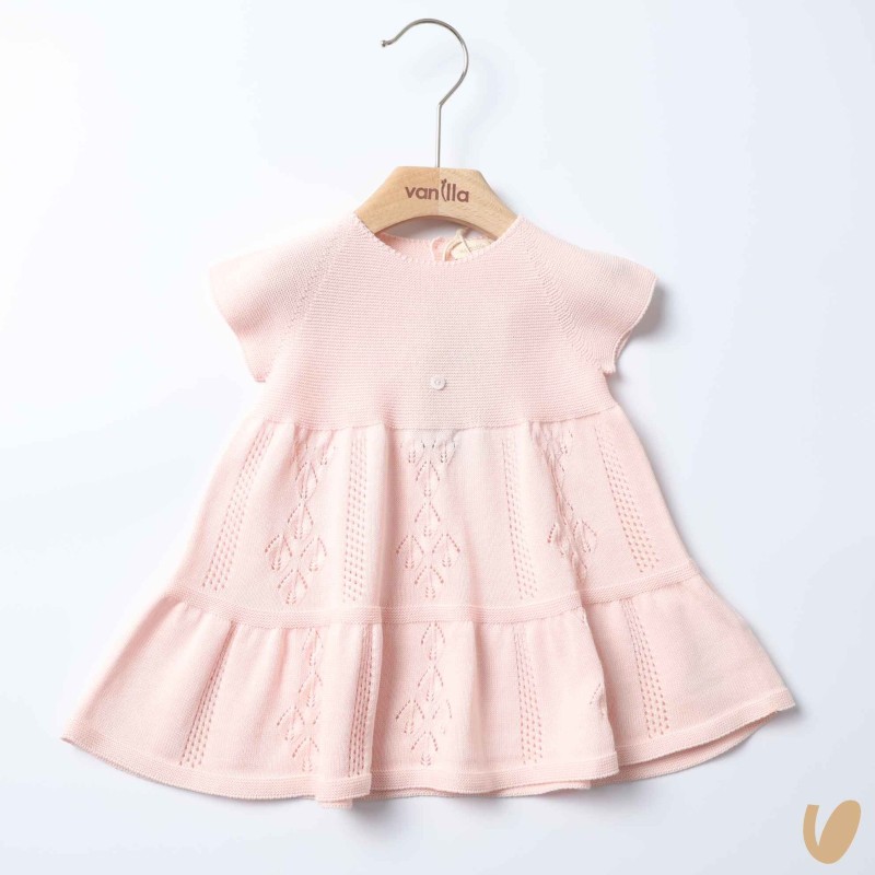 Abito tricot filo di cotone organico Abito e Salopette