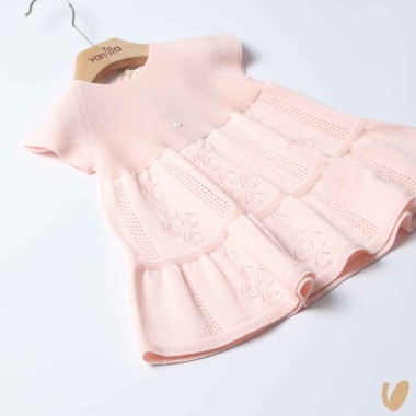 Abito tricot filo di cotone organico Abito e Salopette