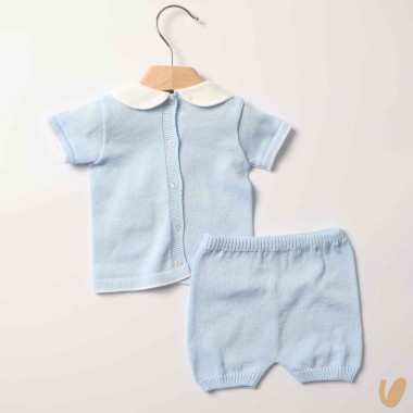 Completo nascita in filo orsetto Completo e Pagliaccetto