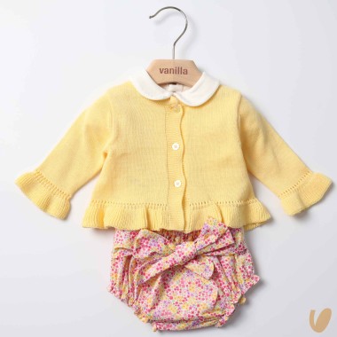 Completo Blusa Cardigan e Culotte Completo e Pagliaccetto