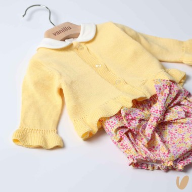 Completo Blusa Cardigan e Culotte Completo e Pagliaccetto