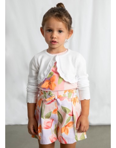 Scalloped tricot bolerin